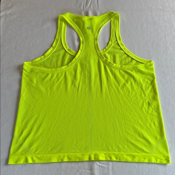 Neon Yellow Racerback Performance Tank Top - Picture 5 of 9